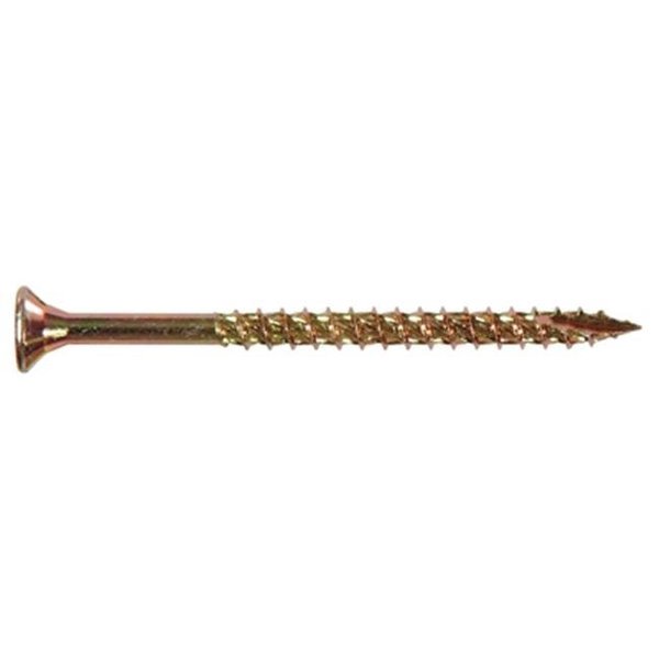 Totalturf 42470 No. 8 x 2 in. All Purpose Wood Screws; Yellow Zinc TO582749